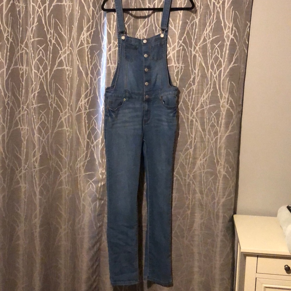 Wax jean overalls